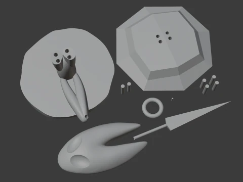 Hornet Hollow Knight Fan Art 3D Model