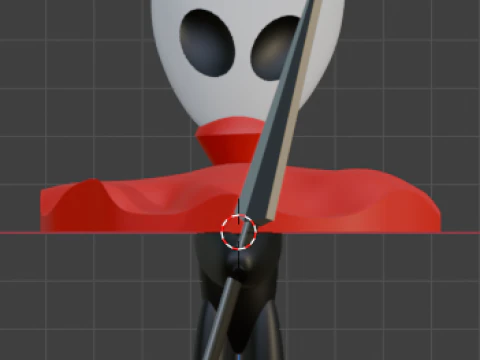 Hornet Hollow Knight Fan Art 3D Model