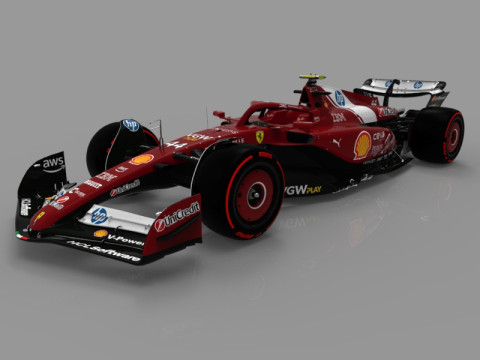 F1 Ferrari SF-25 3D Model