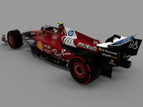 F1 Ferrari SF-25 3D Model