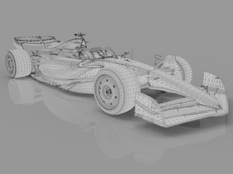 F1 Ferrari SF-25 3D Model