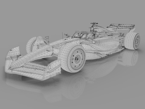 F1 Ferrari SF-25 3D Model