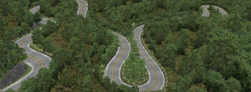 Akagi Mountain Japan Track 3Dモデル .c4d .max .obj .3ds .fbx .stl .blend 