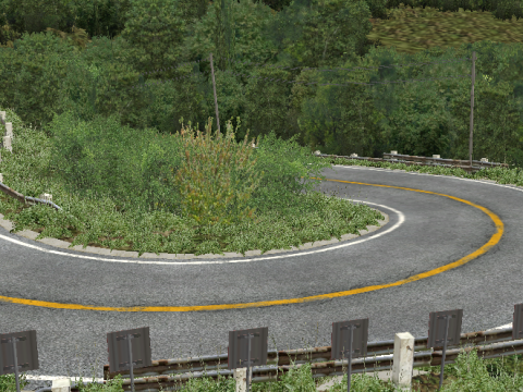 Akagi Mountain Japan Track 3Dモデル