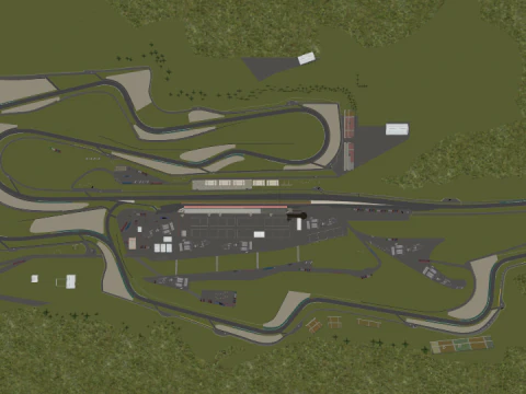 Pista de Mugello It&aacute;lia MotoGp Modelo 3D