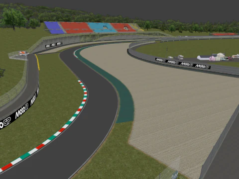 Pista de Mugello It&aacute;lia MotoGp Modelo 3D