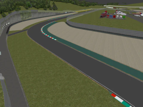 Pista de Mugello It&aacute;lia MotoGp Modelo 3D