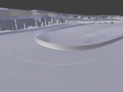 Pista de Mugello It&aacute;lia MotoGp Modelo 3D