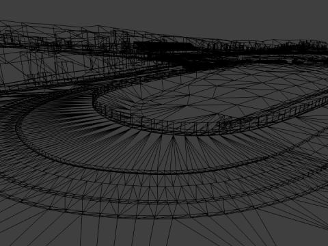 Pista de Mugello It&aacute;lia MotoGp Modelo 3D