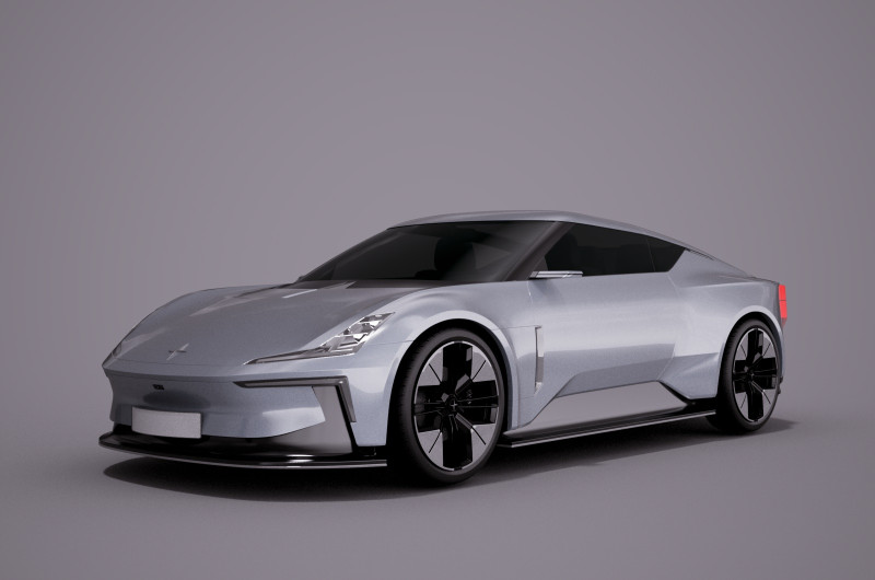 Polestar 02 concept car 2022 model Modello 3D .c4d .max .obj .3ds .fbx .stl .blend
