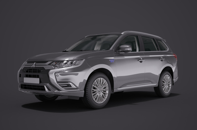 Mitsubishi Outlander 2018 Model 3D .c4d .max .obj .3ds .fbx .stl .blend