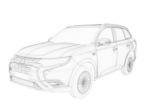 Mitsubishi Outlander 2018 Model 3D