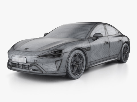 Xiaomi SU7 2025 Model 3D