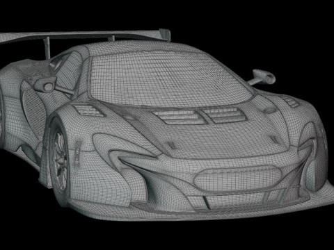 McLaren 650S GT3 2015 3D Model