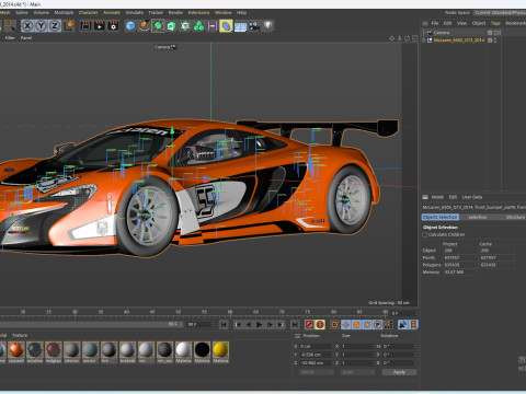 McLaren 650S GT3 2015 3D Model