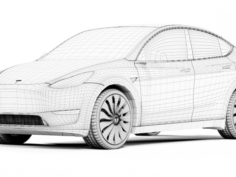Tesla Model Y Modello 3D