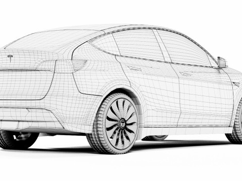 Tesla Model Y Modello 3D