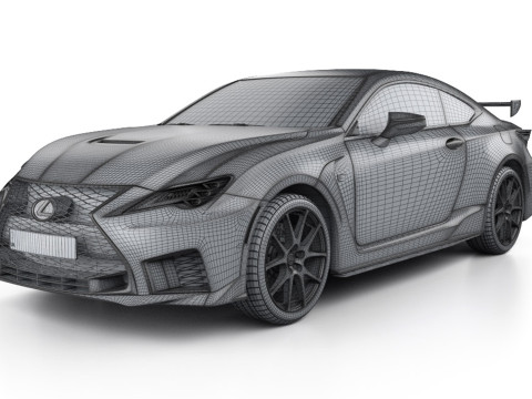 Lexus RC F-Track Edition 2022-US-spec 3D मॉडल