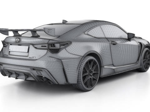 Lexus RC F-Track Edition 2022-US-spec 3D मॉडल