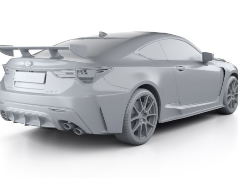 Lexus RC F-Track Edition 2022-US-spec 3D मॉडल