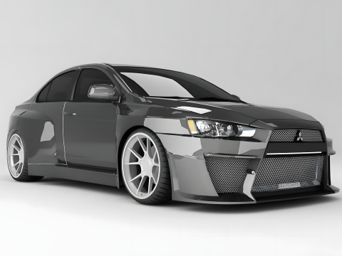 Mitsubishi Lancer Evolution X - 2008-2011 3D Модель