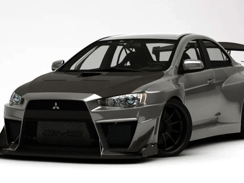 Mitsubishi Lancer Evolution X - 2008-2011 3D Модель