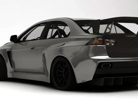 Mitsubishi Lancer Evolution X - 2008-2011 3D Модель
