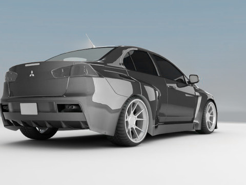 Mitsubishi Lancer Evolution X - 2008-2011 3D Модель