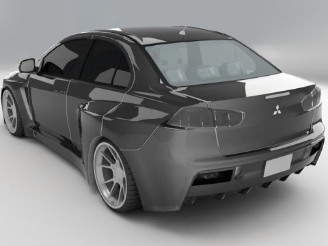 Mitsubishi Lancer Evolution X - 2008-2011 3D Модель