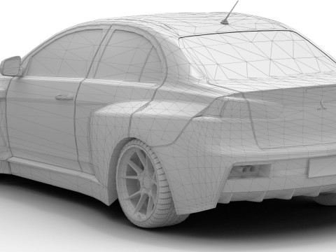 Mitsubishi Lancer Evolution X - 2008-2011 3D Модель