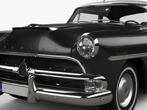 1954 Hudson Hornet Coupe Modelo 3D