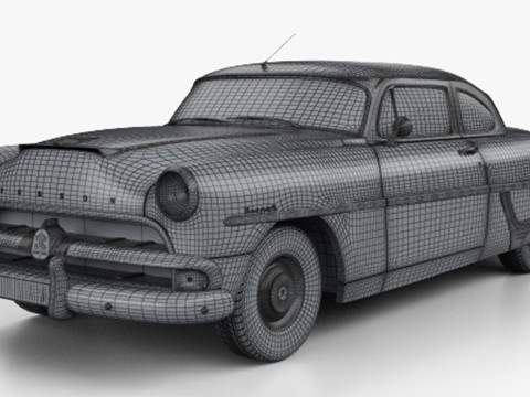 1954 Hudson Hornet Coupe Modelo 3D