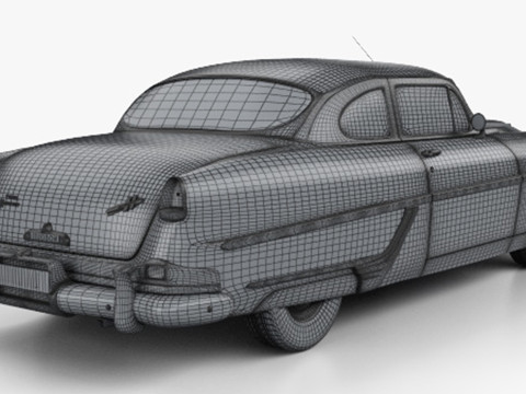 1954 Hudson Hornet Coupe Modelo 3D
