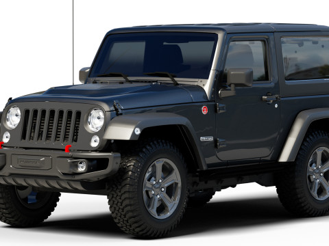 Jeep Wrangler Rubicon Recon JK 2017 Model 3D
