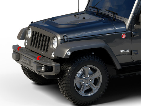 Jeep Wrangler Rubicon Recon JK 2017 Modello 3D