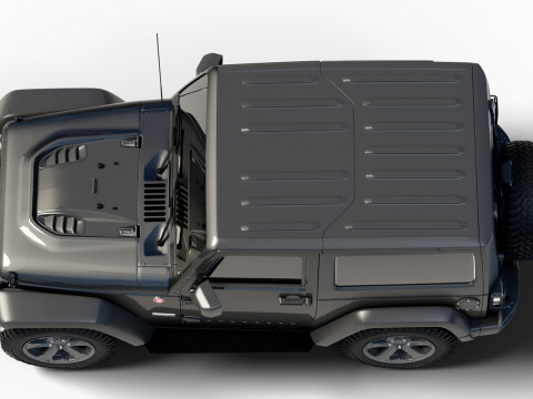 Jeep Wrangler Rubicon Recon JK 2017 Modello 3D
