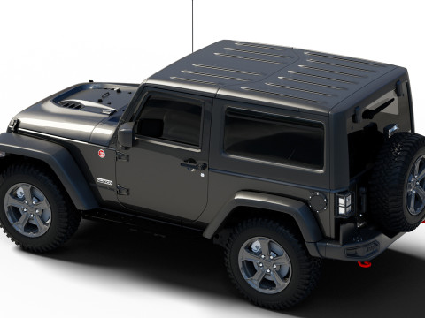 Jeep Wrangler Rubicon Recon JK 2017 Modello 3D