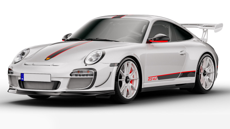 Porsche 911 GT3 RS 2011 Track Edition 3D 模型 .c4d .max .obj .3ds .fbx .stl .blend 