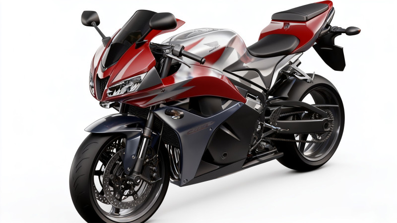 High-Detail Motorcycle Honda CBR600RR 2009 3D Модель .c4d .max .obj .3ds .fbx .stl .blend 
