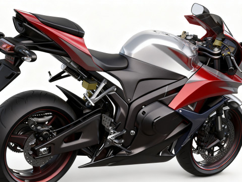 High-Detail Motorcycle Honda CBR600RR 2009 3D Модель