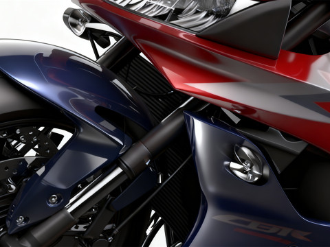 High-Detail Motorcycle Honda CBR600RR 2009 3D Модель