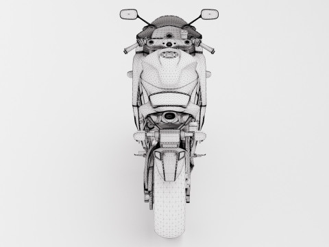 High-Detail Motorcycle Honda CBR600RR 2009 3D Модель