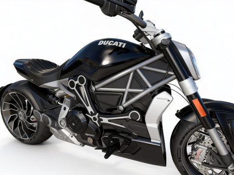 High-Detail Motorcycle Ducati X-Diavel 2016 3D Modell
