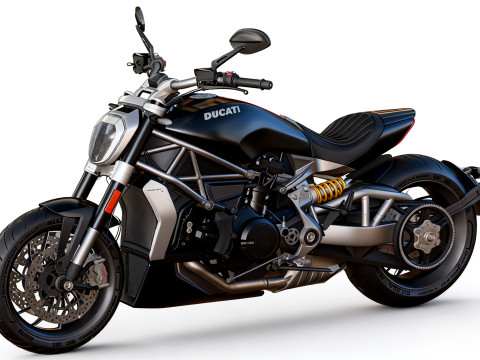High-Detail Motorcycle Ducati X-Diavel 2016 3D Modell