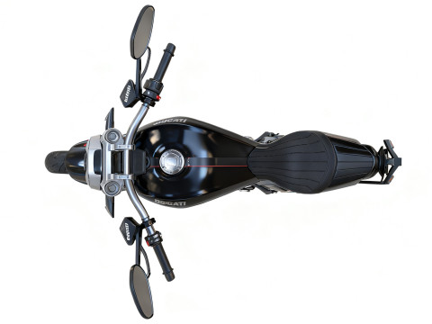 High-Detail Motorcycle Ducati X-Diavel 2016 3D Modell