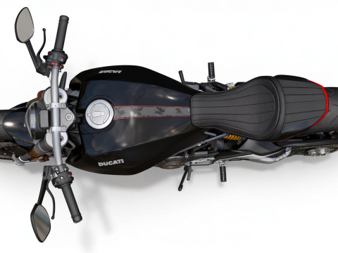 High-Detail Motorcycle Ducati X-Diavel 2016 3D Modell