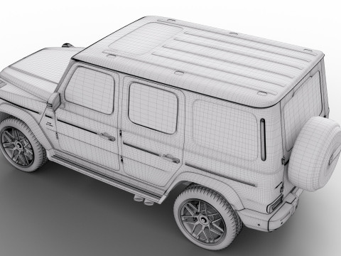 Mercedes-Benz G63 AMG V8 Biturbo G-Class Modelo 3D
