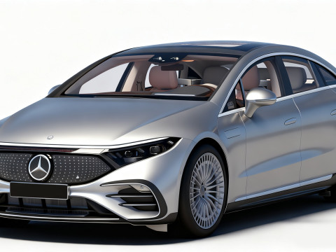 High-Detail Mercedes Benz EQS 3D Модель