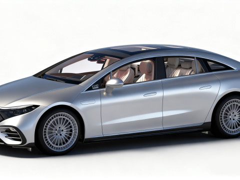 High-Detail Mercedes Benz EQS Modèle 3D