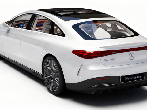 High-Detail Mercedes Benz EQS Modèle 3D